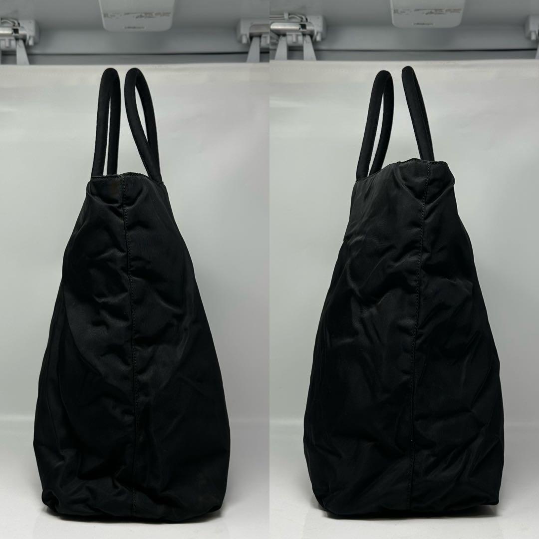 PRADA ビジネスバッグ 黒 大きめ　A4可　N2-8.5