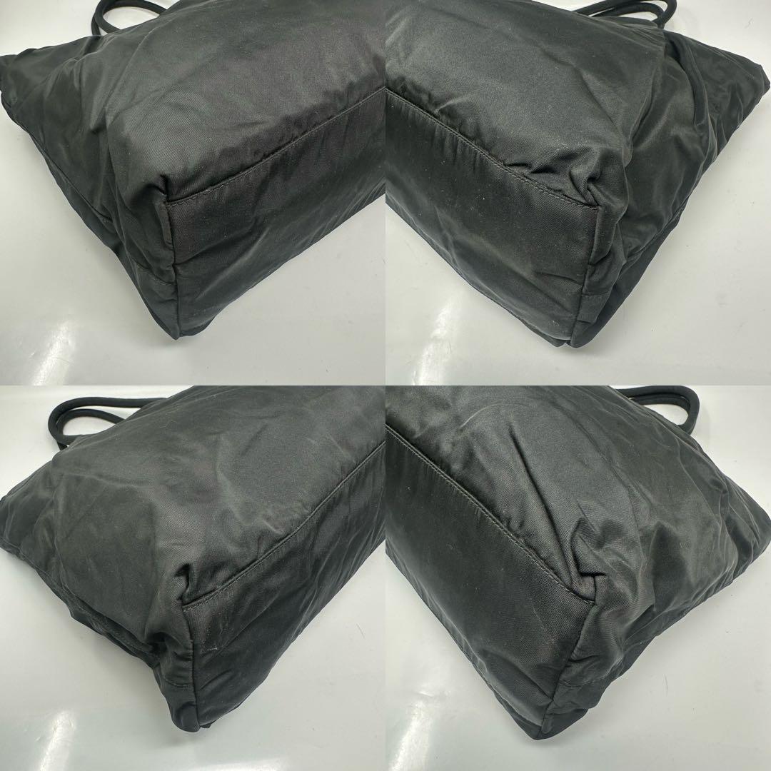 PRADA ビジネスバッグ 黒 大きめ　A4可　N2-8.5