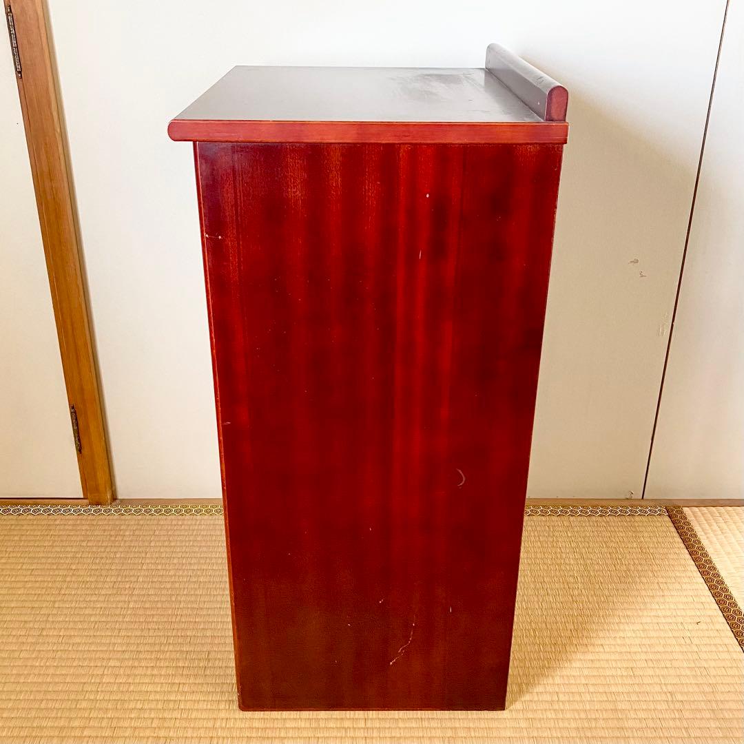 オールドカリモク/karimoku /5段チェスト/ワインローズ/引き出し/家具