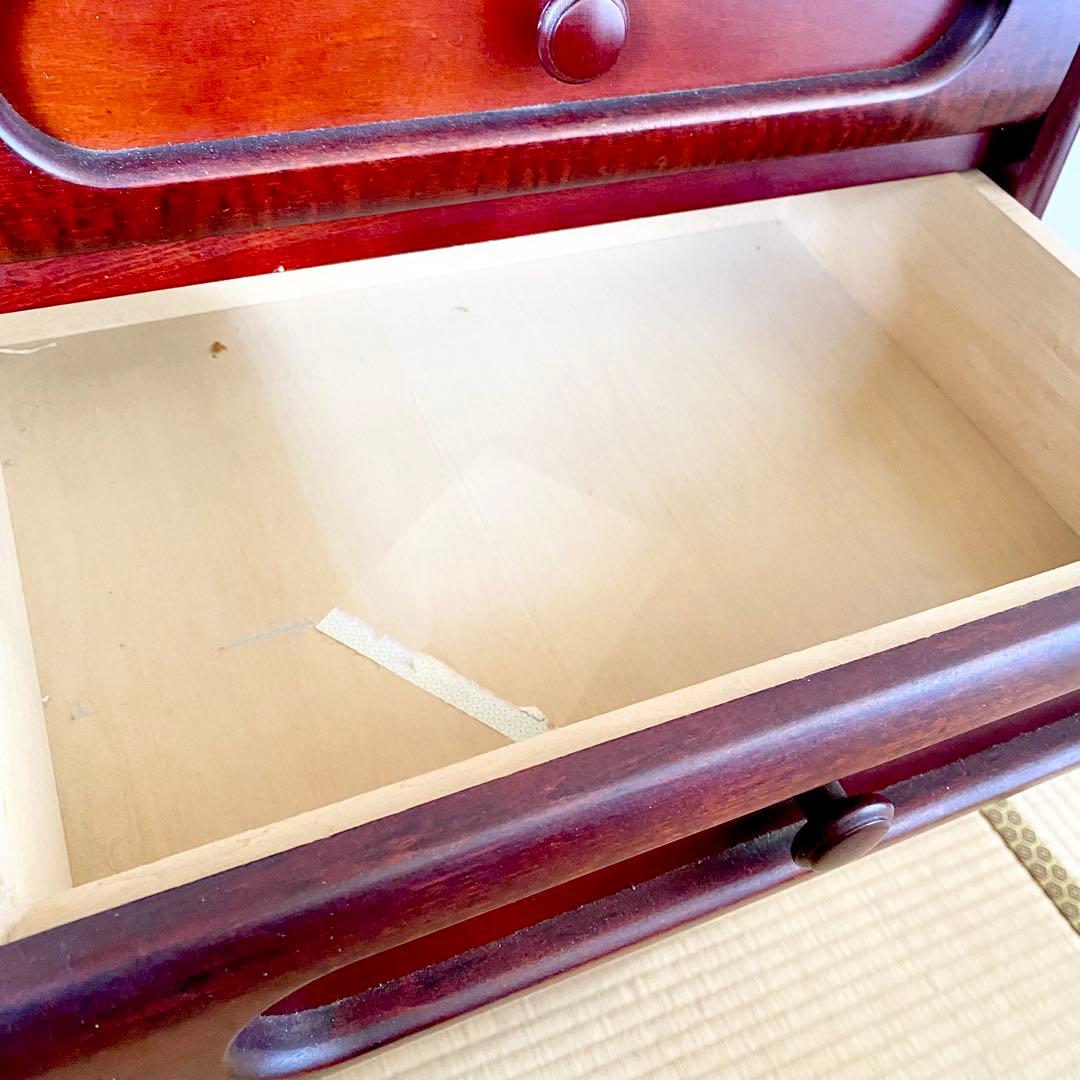 オールドカリモク/karimoku /5段チェスト/ワインローズ/引き出し/家具