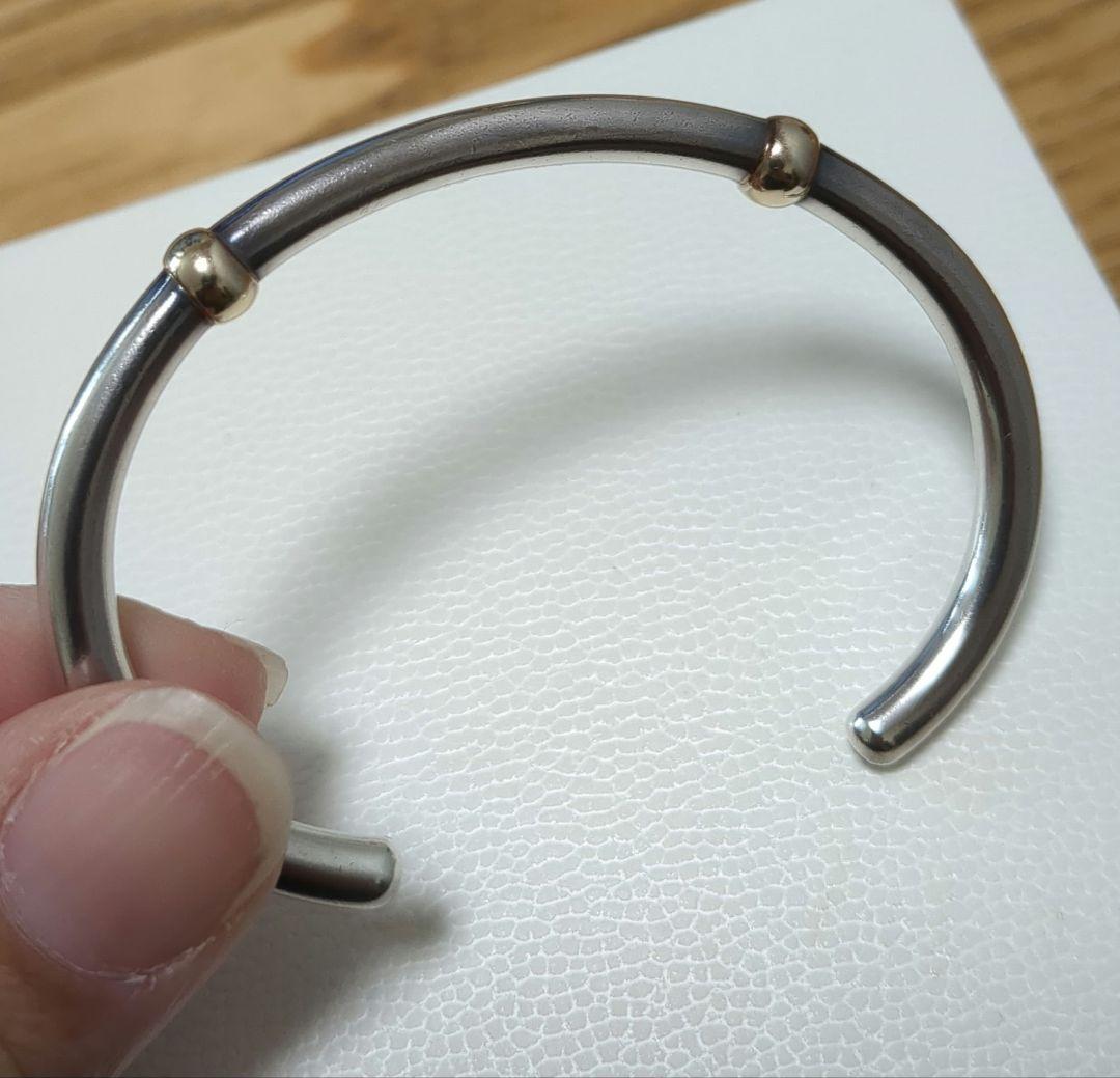 スタージュエリー K14 Silver925 シンプル バングル