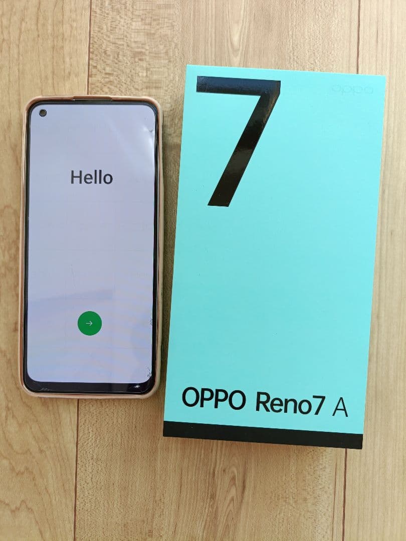 【SIMフリー】OPPO Reno7 A ＋ケース＋ブルーライトカットフィルム付