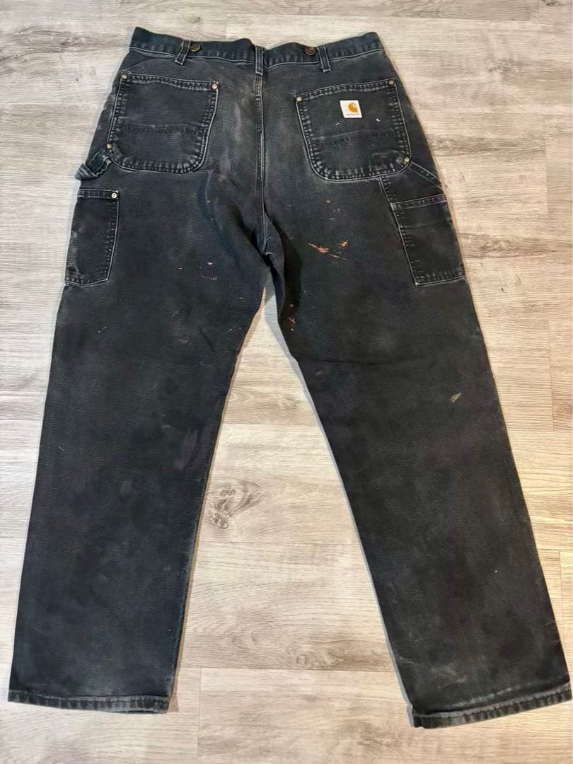 371 極上フェード黒 B01サスペンダーボタン付 ダブルニー