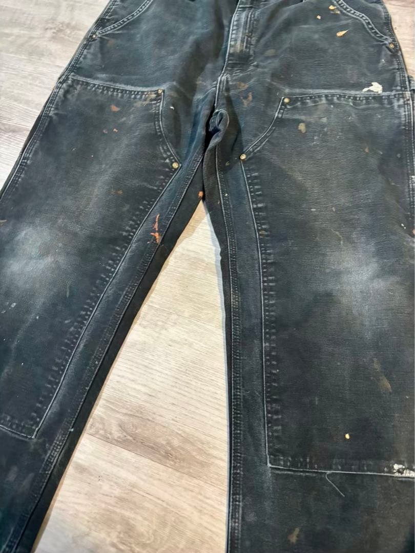 371 極上フェード黒 B01サスペンダーボタン付 ダブルニー