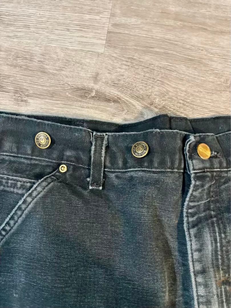 371 極上フェード黒 B01サスペンダーボタン付 ダブルニー