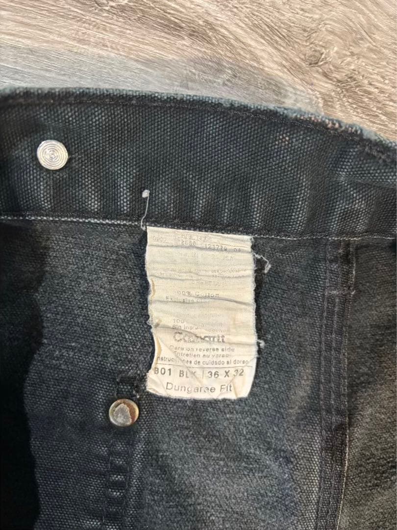 371 極上フェード黒 B01サスペンダーボタン付 ダブルニー