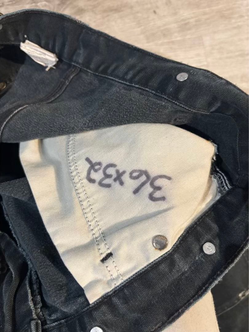 371 極上フェード黒 B01サスペンダーボタン付 ダブルニー