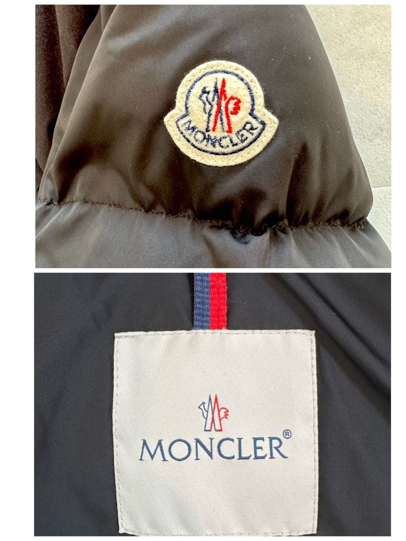 【最終お値下げ】MONCLER モンクラー ダウンジャケット 白ワッペン