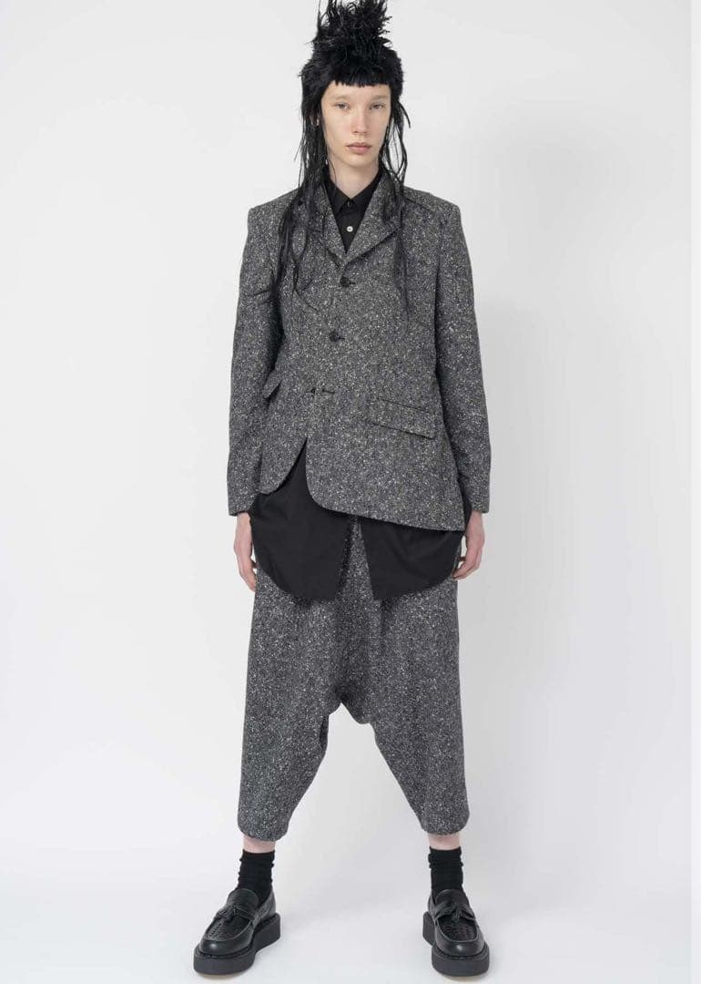 ブラックコムデギャルソン　25awねじれツイードジャケット