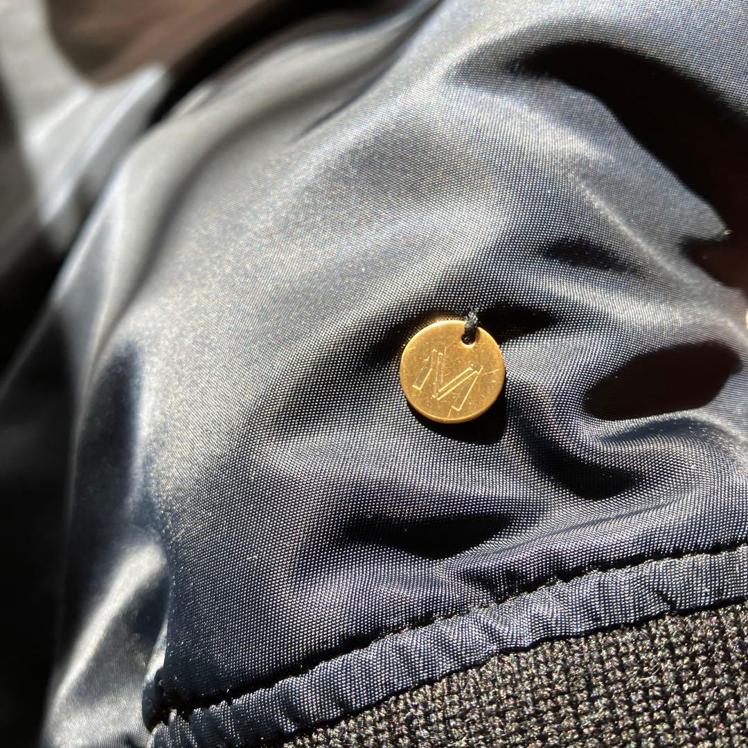 ran☆ 様。MUVEIL ミュベール ブラック フリルジャケット　MA1