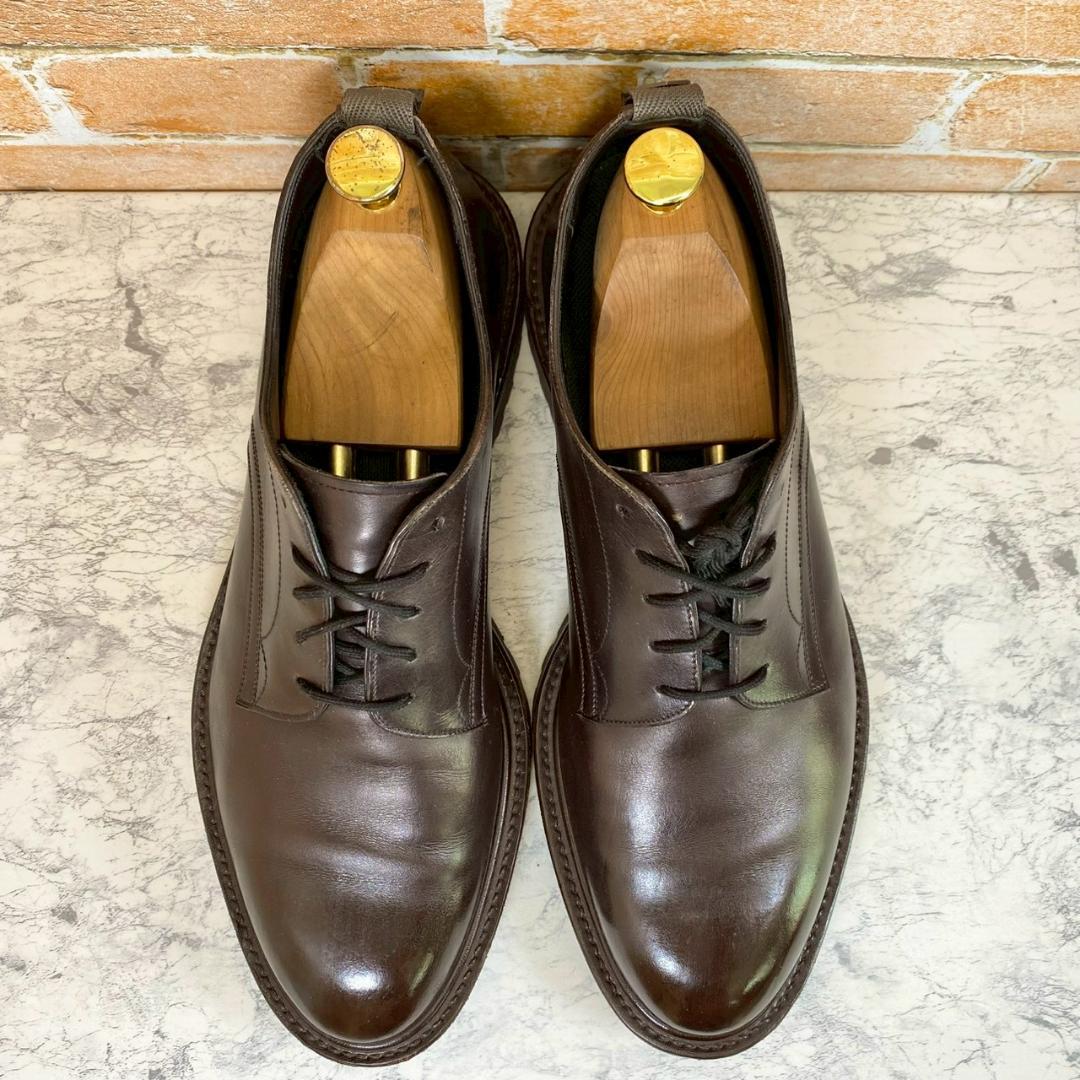 【人気メンズブランド革靴】WH ダークブラウン　プレーントゥ　85　27.0㎝