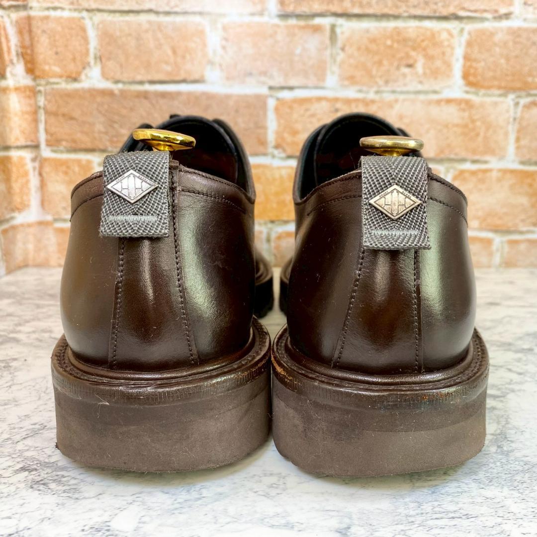 【人気メンズブランド革靴】WH ダークブラウン　プレーントゥ　85　27.0㎝