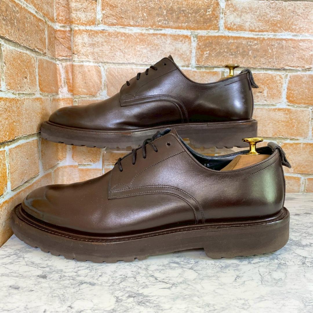 【人気メンズブランド革靴】WH ダークブラウン　プレーントゥ　85　27.0㎝