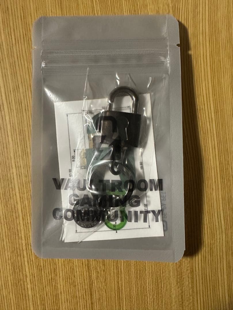 小物 vaultroom PADLOCK KEY HANGER / BLACK