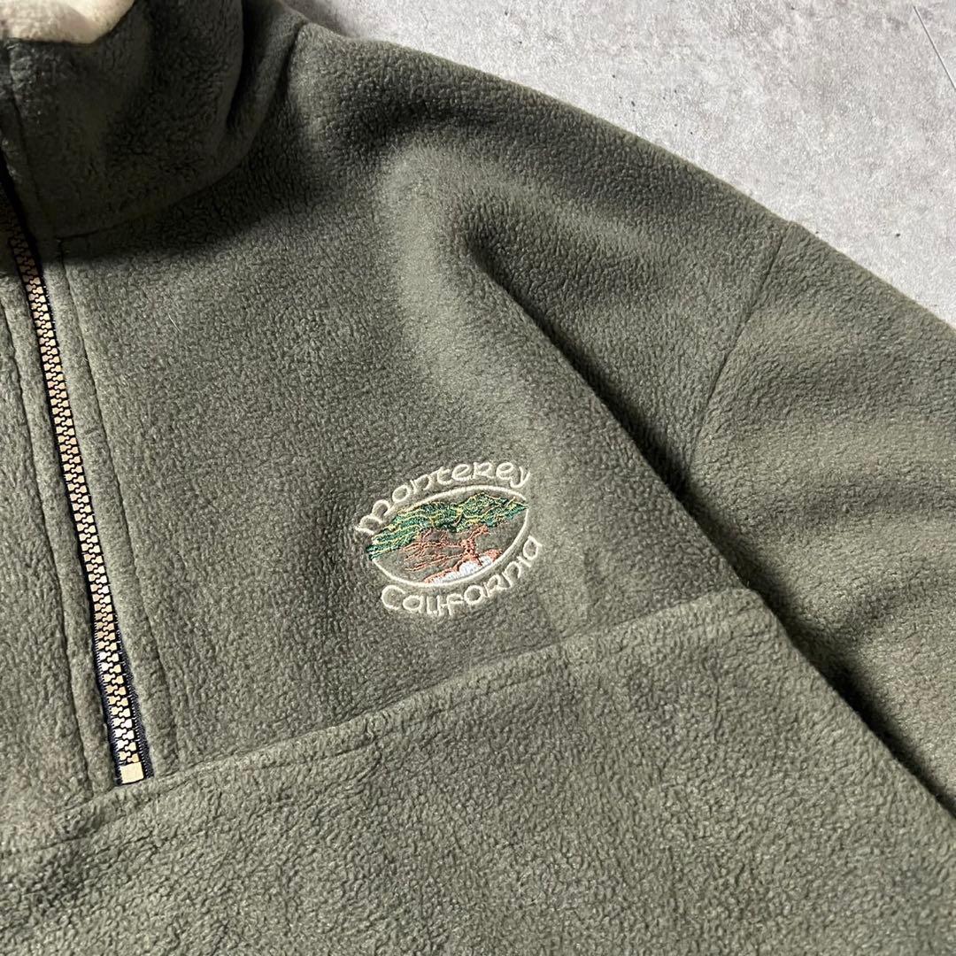 c-boy style (T45)ハーフジップフリースシティボーイコーデ古着