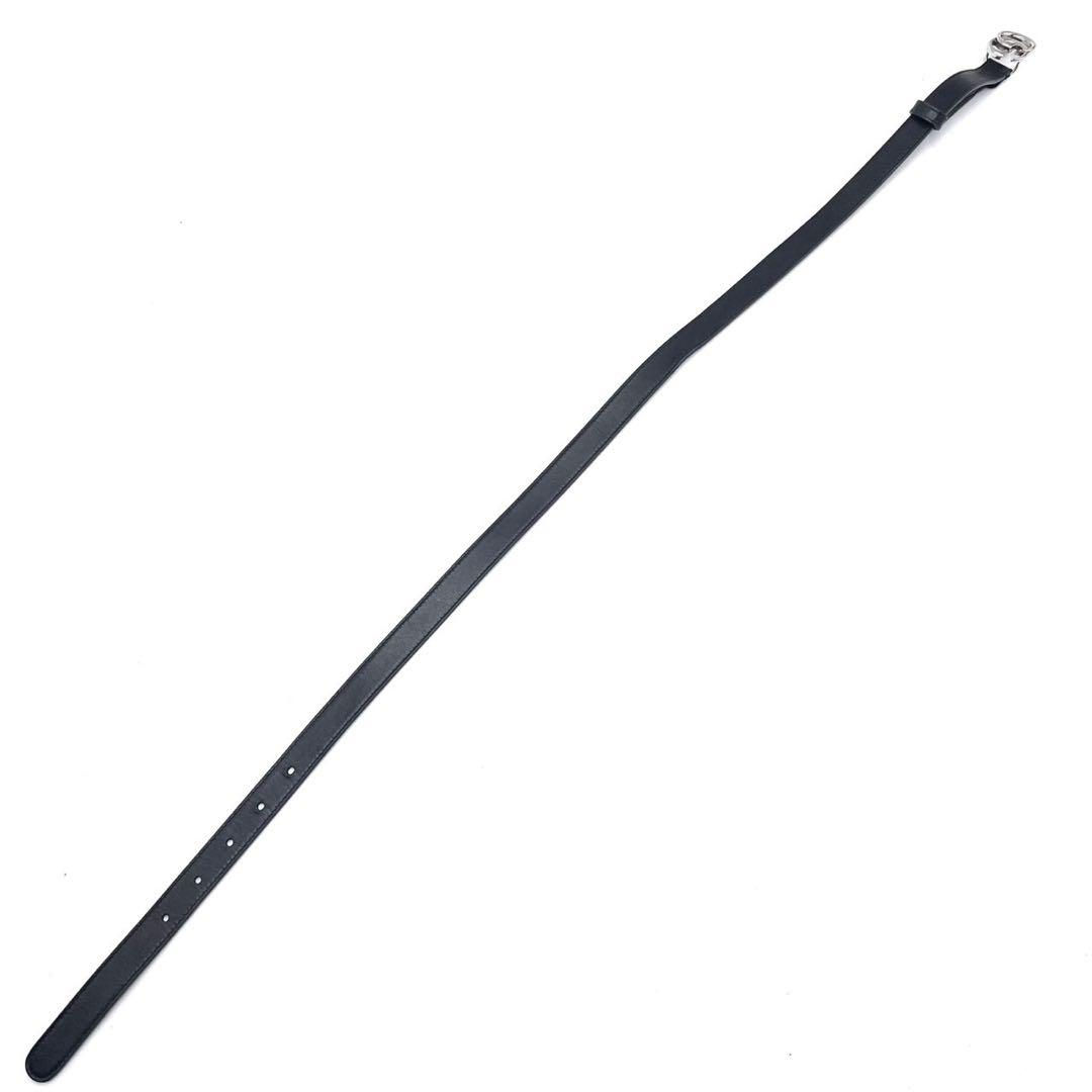 【極美品✨】グッチ GGマーモント ベルト バックル シルバー レディース 黒