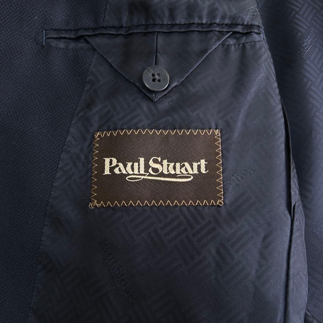 未使用級 ポールスチュアート ウール 銀ボタン 紺ブレザー 46Lジャケット