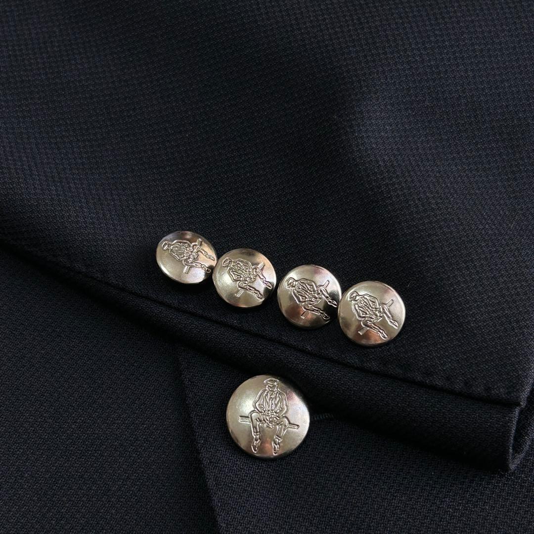 未使用級 ポールスチュアート ウール 銀ボタン 紺ブレザー 46Lジャケット