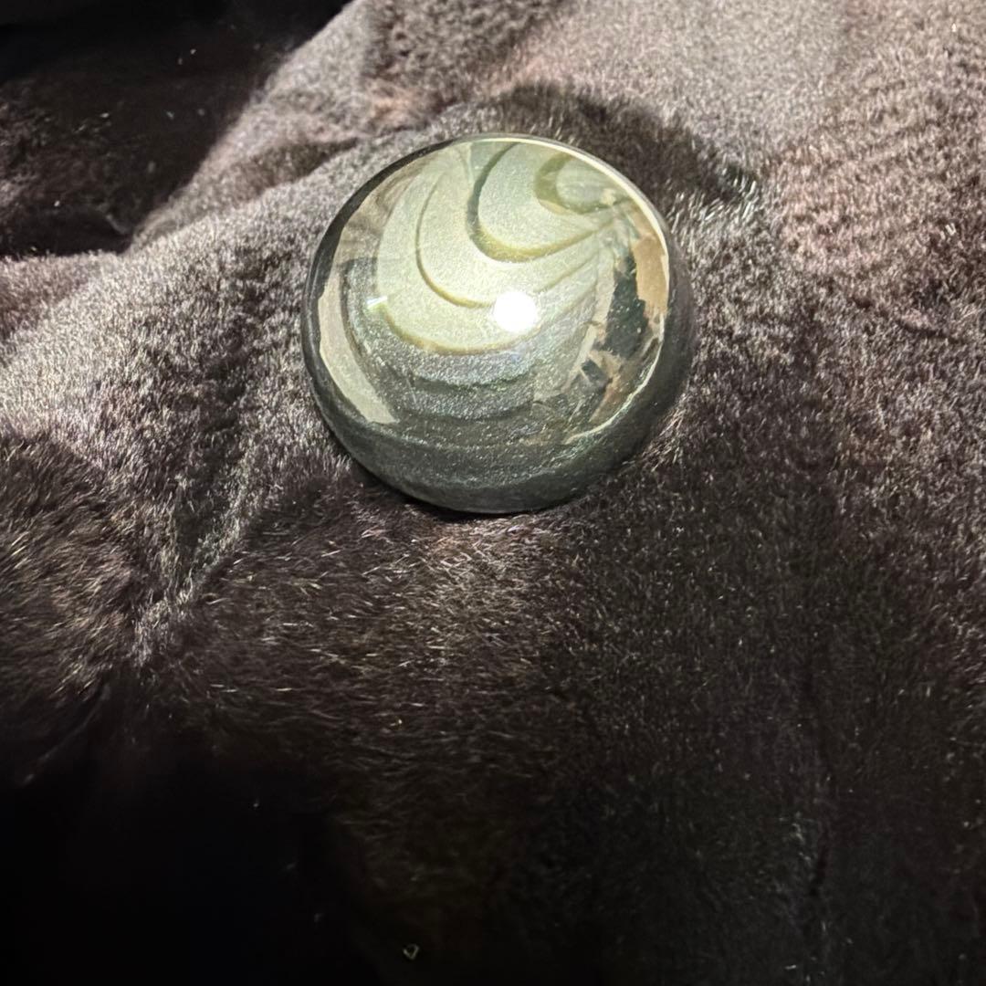 未使用級 ミンク ロングコート ブラック レディース L〜XLサイズ相当