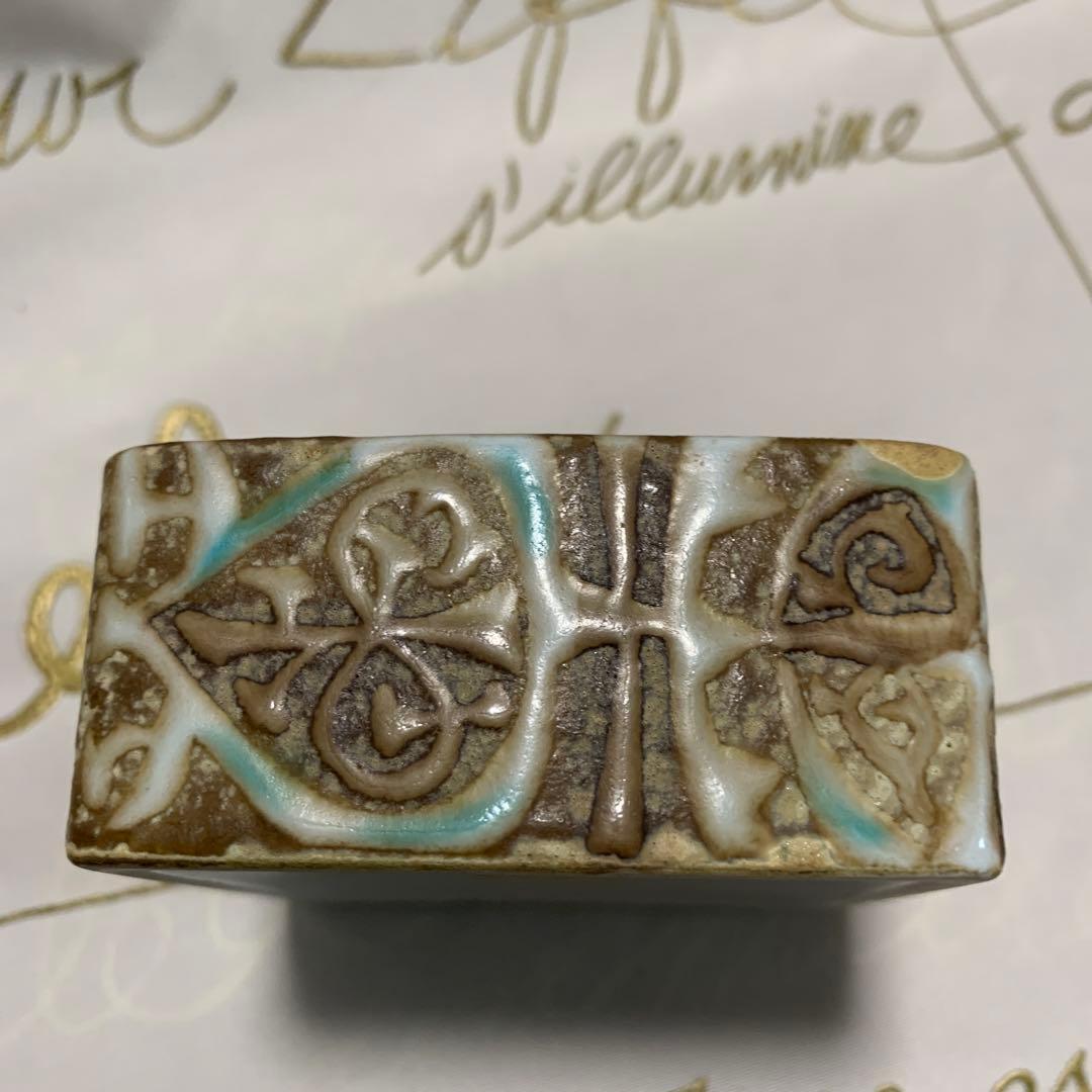 ロイヤルコペンハーゲン　テネラ・ビンテージの小物入れ！ブルーグリーンが綺麗！