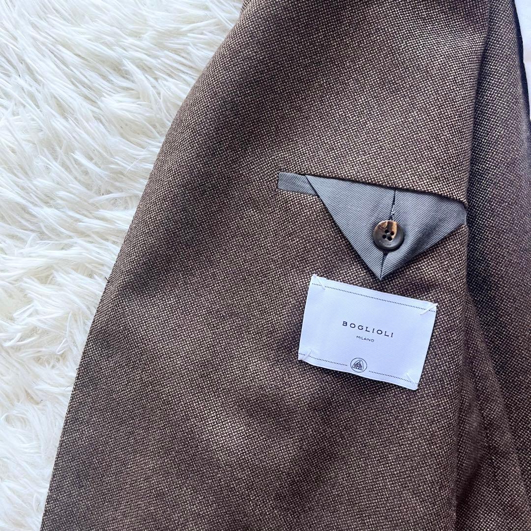 <美品>BOGLIOLI K.JACKET ブラウン ウール ジャケット 48