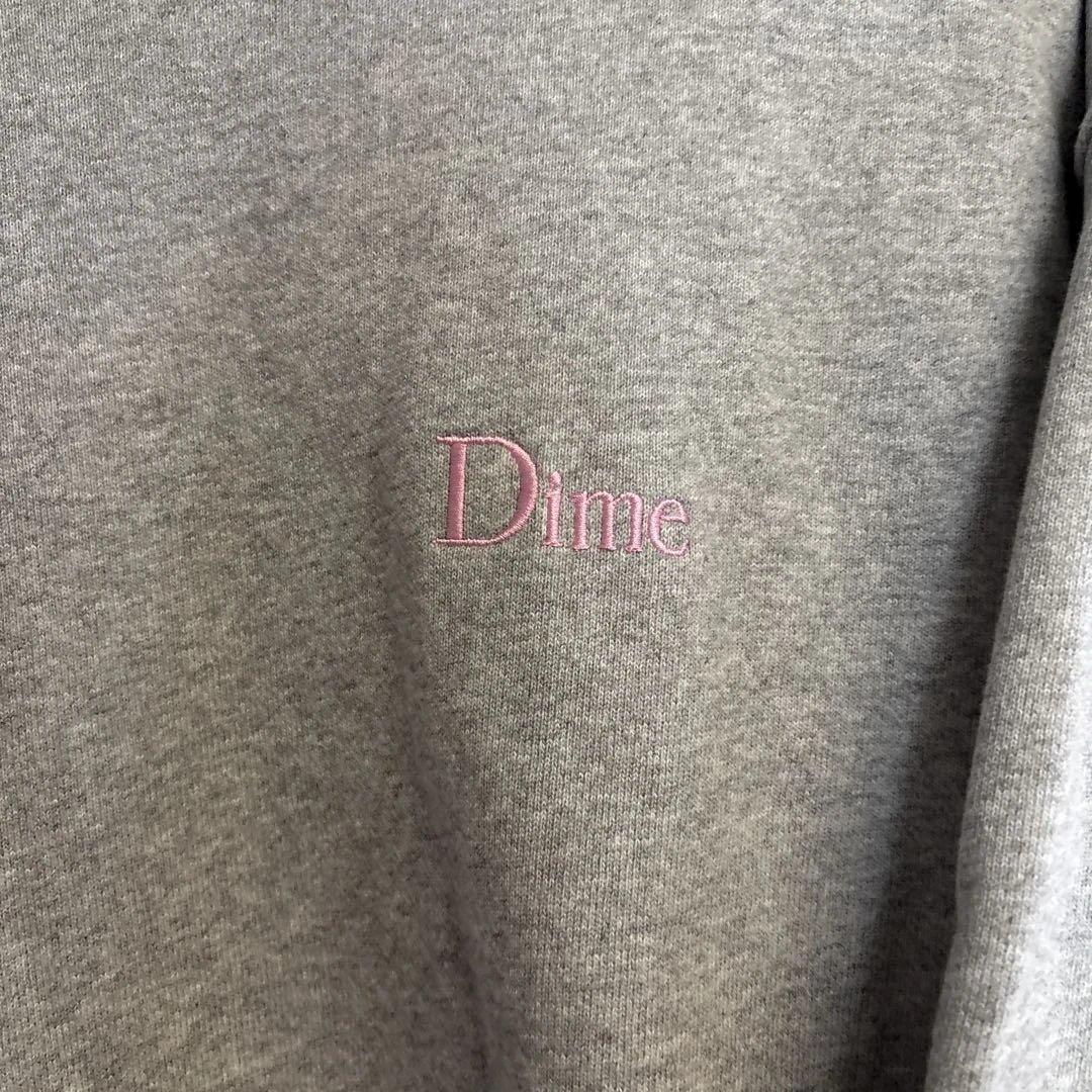 dime クルーネック　スウェット　グレー　L