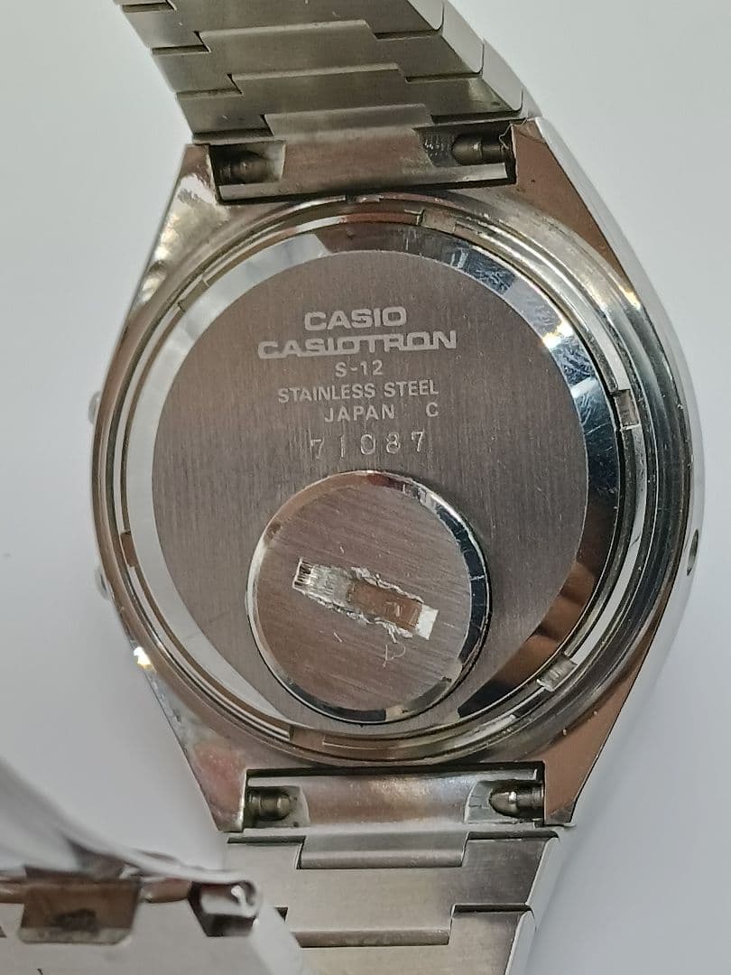 至高の逸品 カシオトロン 31QR-17 スクリューバック 70s当時物 稼働品