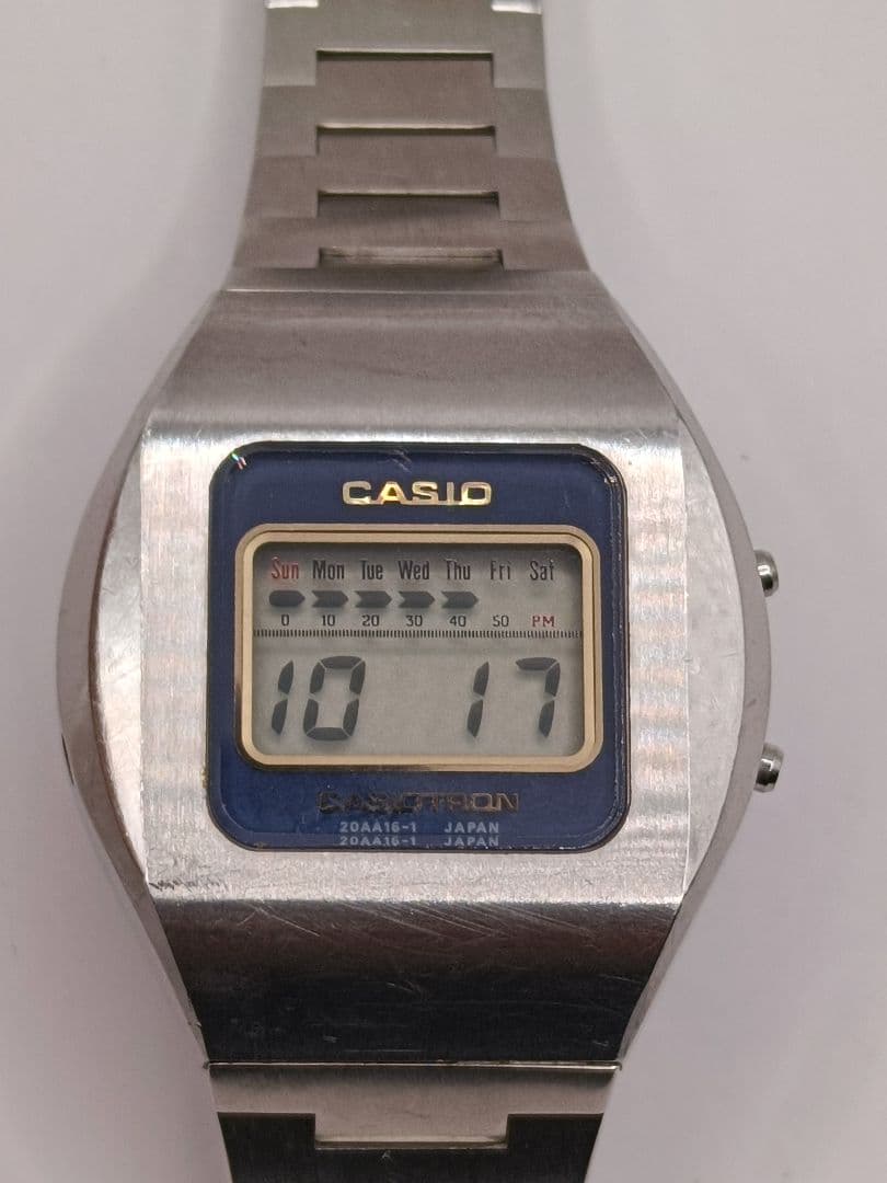 至高の逸品 カシオトロン 31QR-17 スクリューバック 70s当時物 稼働品