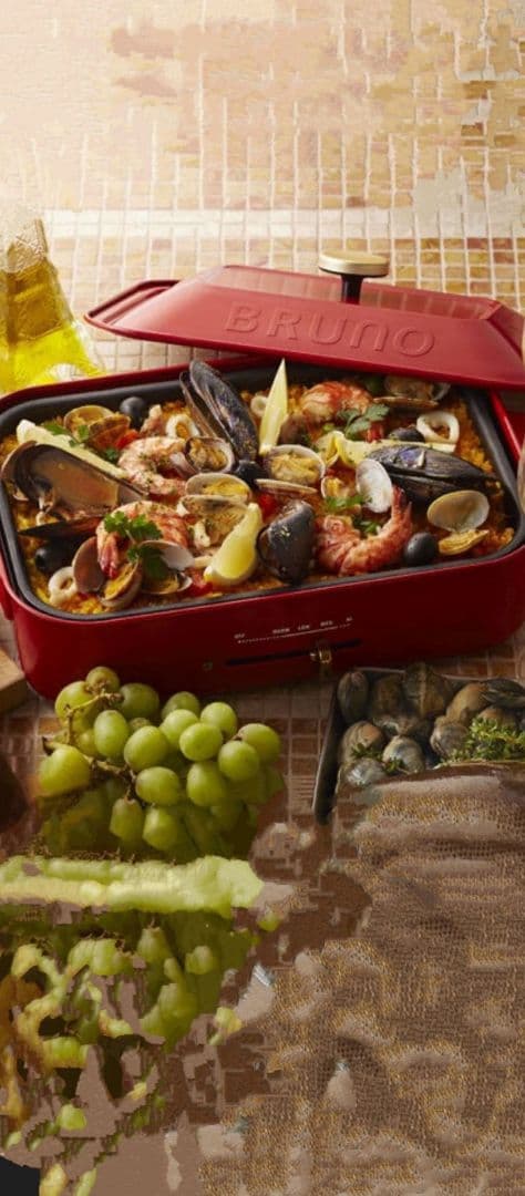 ・ 【 未使用 】 ＢＲＵＮＯ コンパクトホットプレート RED ・