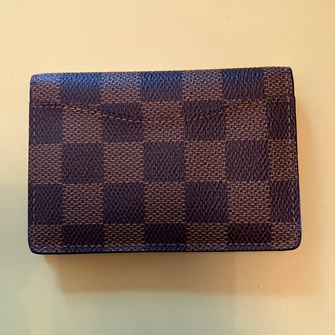 【美品】Louis Vuitton ダミエレザー名刺入れ