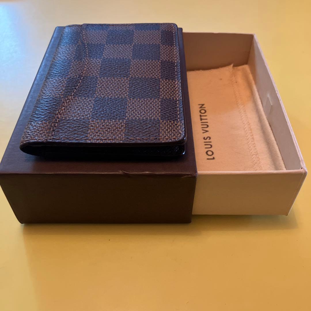 【美品】Louis Vuitton ダミエレザー名刺入れ