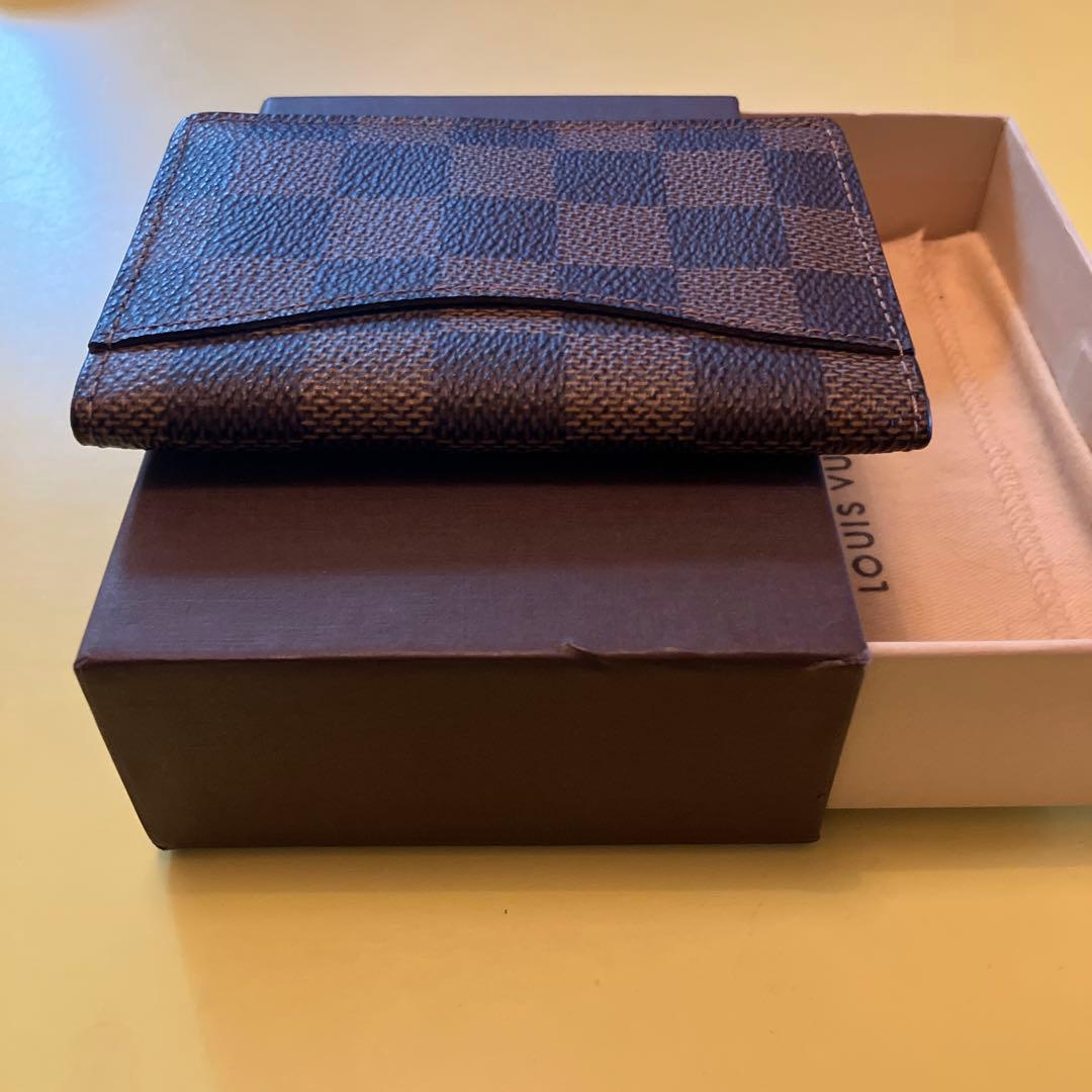 【美品】Louis Vuitton ダミエレザー名刺入れ