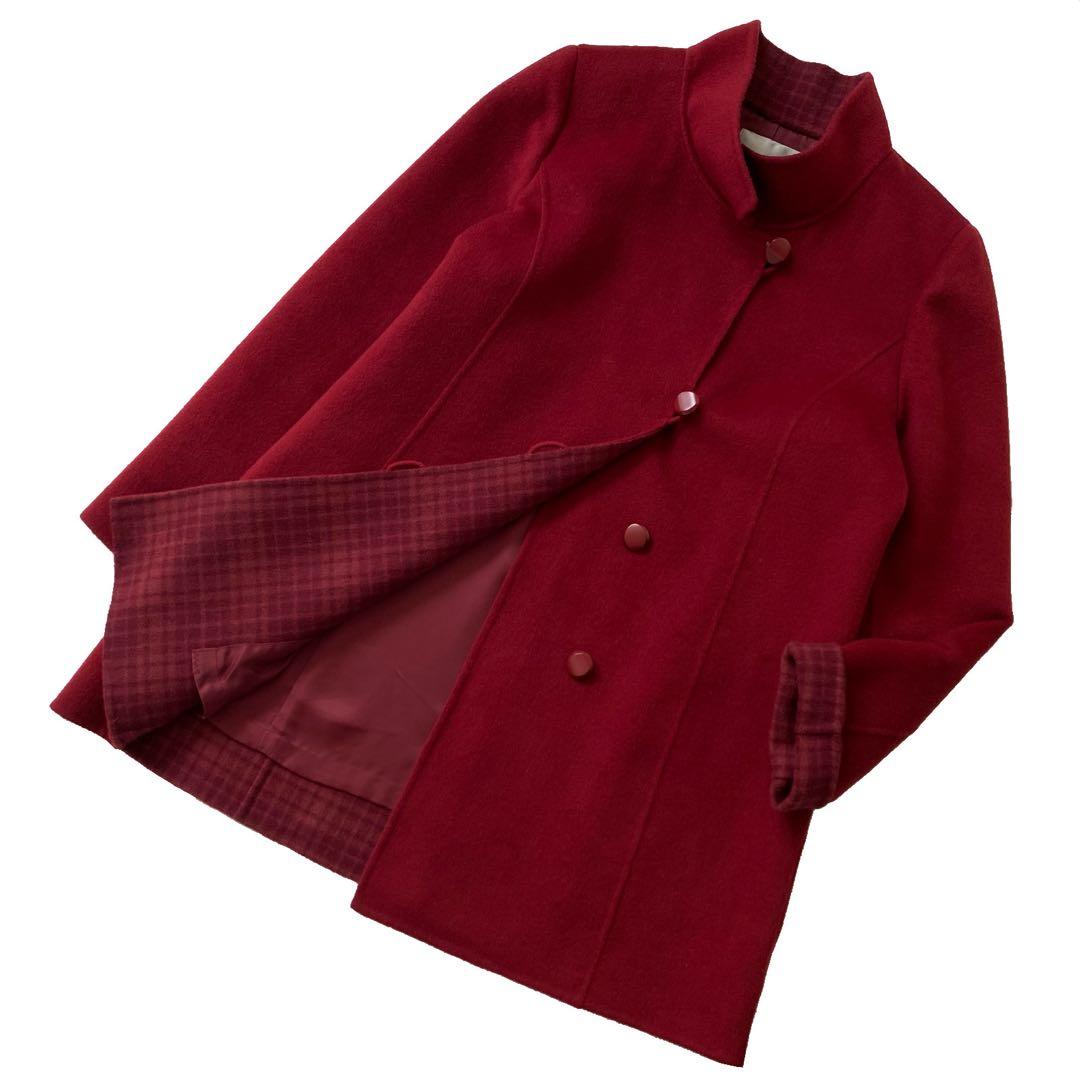 美品 Leilian レリアン カシミヤ100% ハーフ コート 9 近年モデル