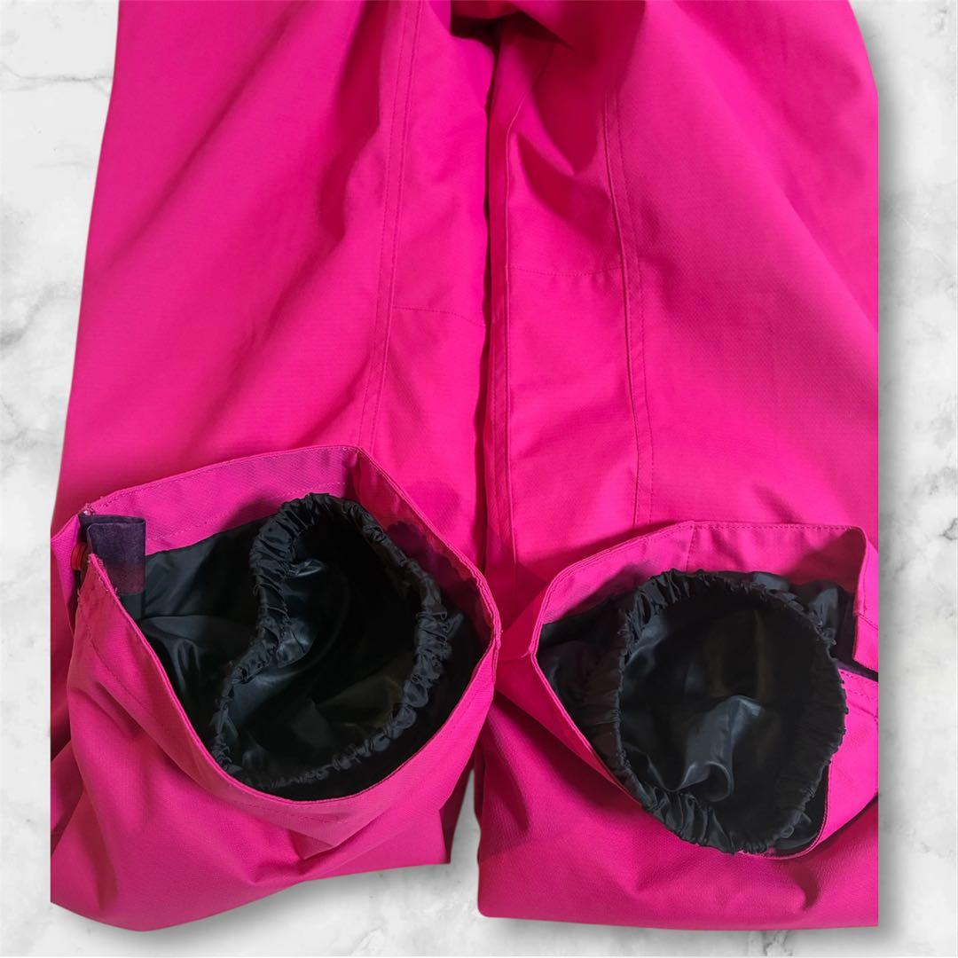 【美品】DESCENTE デサント スキーウェア 上下セット L 刺繍ロゴピンク