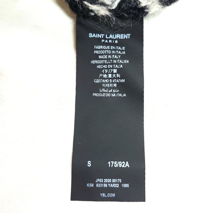 SaintLaurent サンローラン　ボーダー　メンズ　タートルネック　ニット