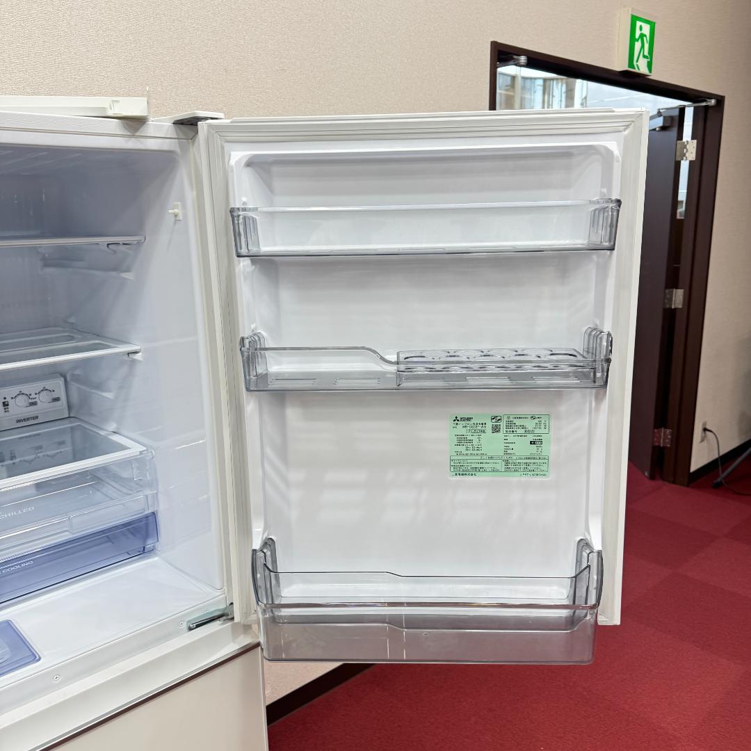 東京23区送料無料　超美品三菱2020年製　3ドア冷蔵庫330L　洗浄/除菌済み