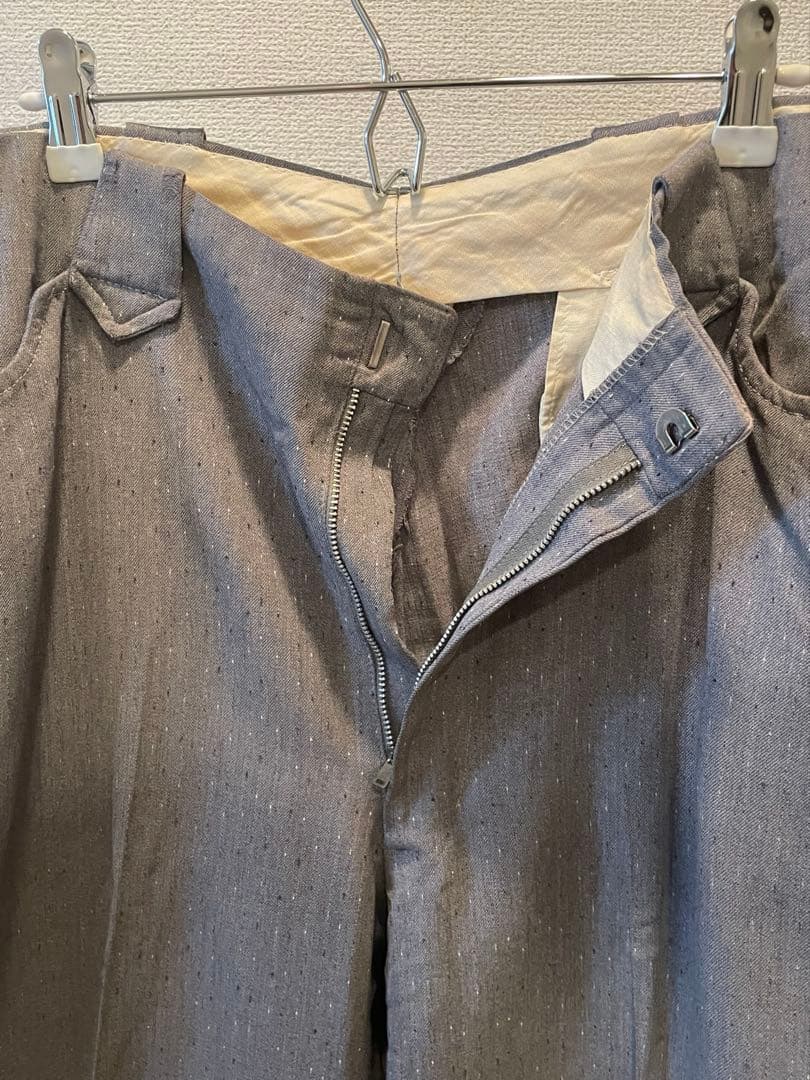 【USA製】50's ウエスタン レーヨンギャバ スラックス ネップ ロカビリー