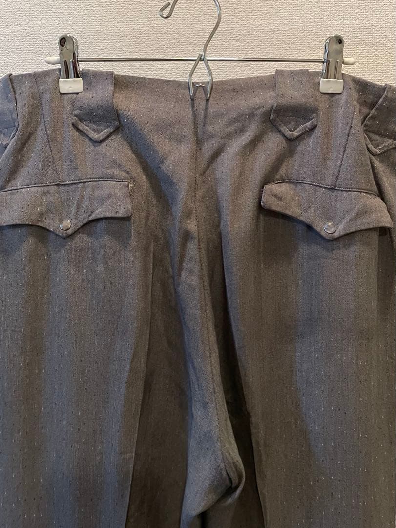 【USA製】50's ウエスタン レーヨンギャバ スラックス ネップ ロカビリー