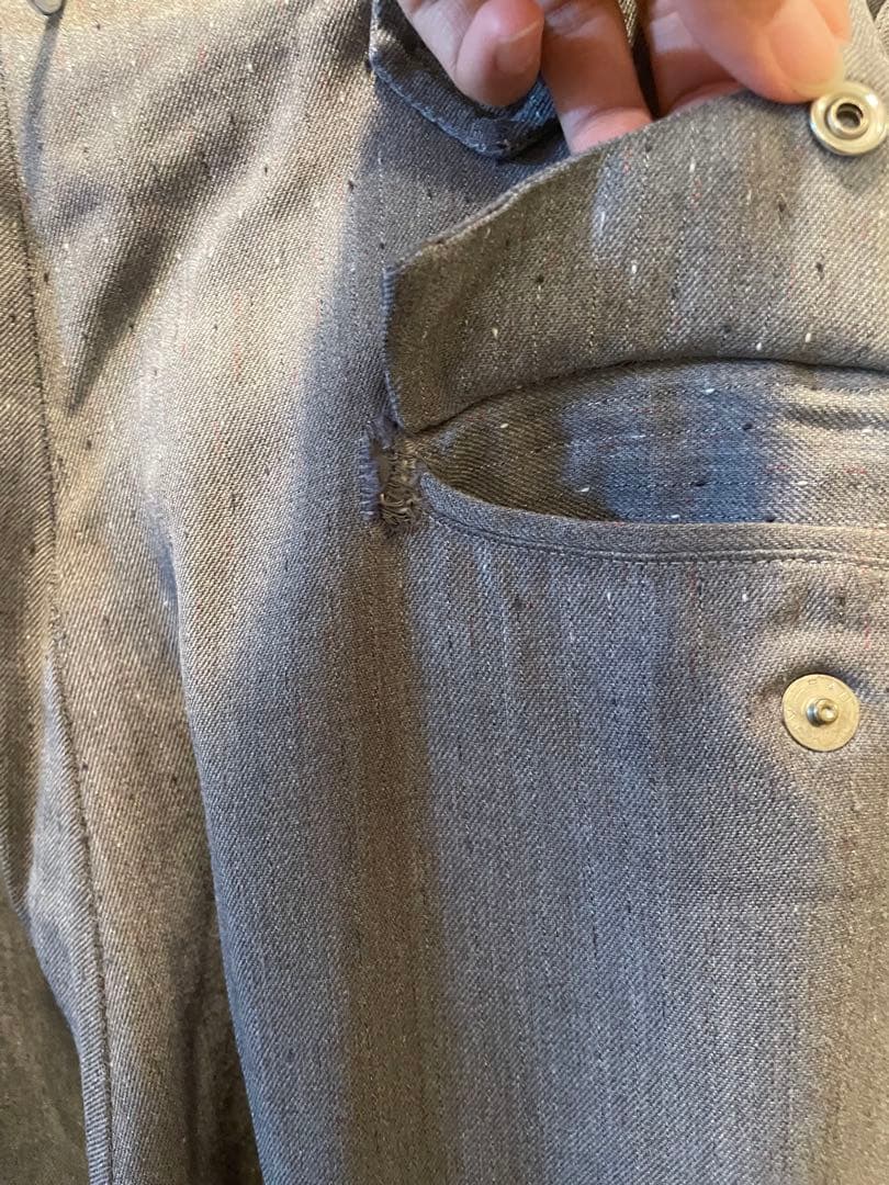 【USA製】50's ウエスタン レーヨンギャバ スラックス ネップ ロカビリー