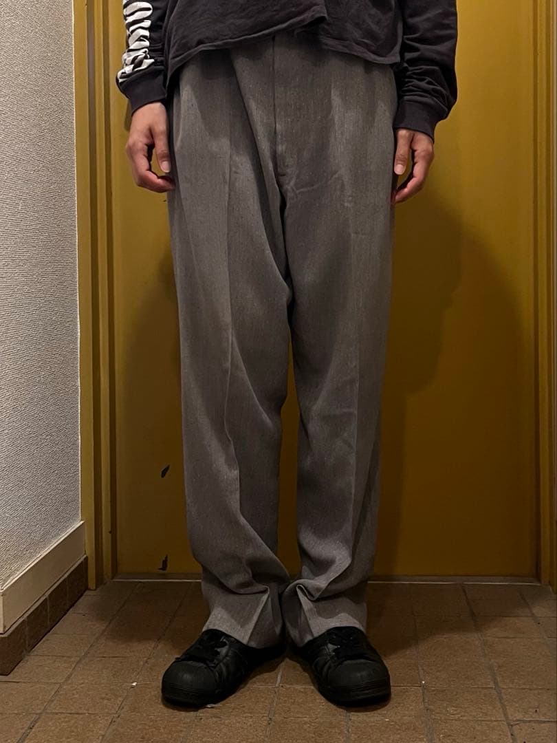 【USA製】50's ウエスタン レーヨンギャバ スラックス ネップ ロカビリー