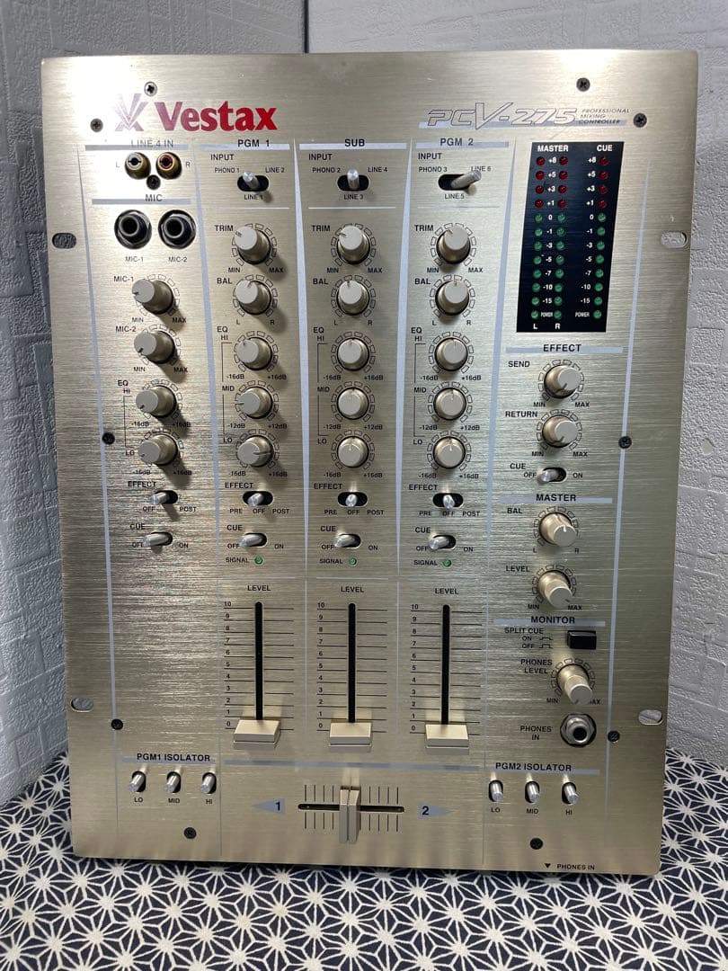 VESTAX ベスタクス　PCV-275 フェーダー、内部メンテナンス