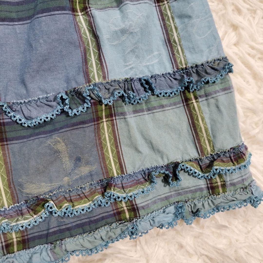 ピンクハウス　23SS　ピクニックチェック　チュニックブラウス　テディ