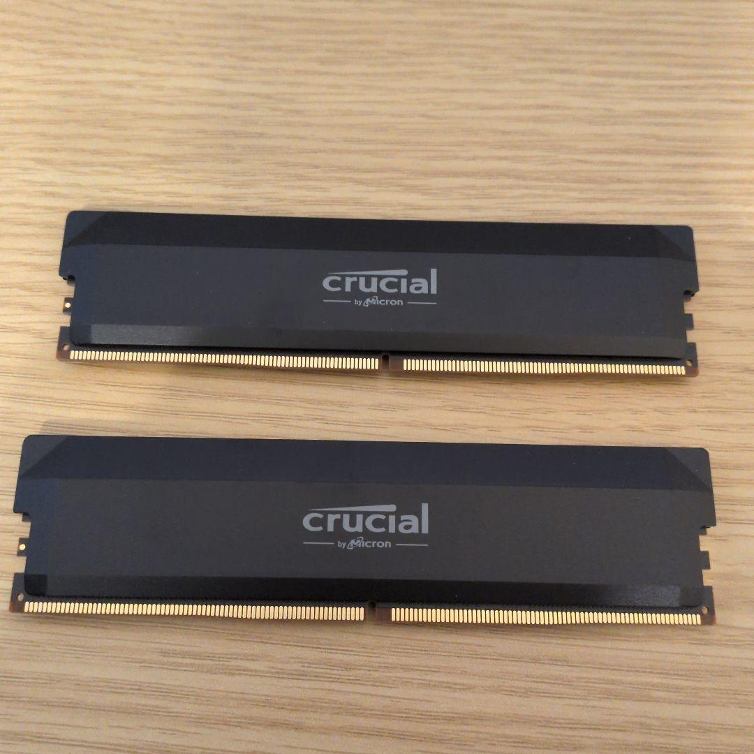 【動作確認済】Crucial 32GB 16GB×2 DDR5 Pro-6000