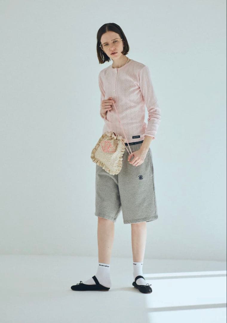 未使用★SEA ヘンリーネック L/S TEE★ピンク