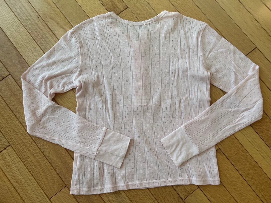 未使用★SEA ヘンリーネック L/S TEE★ピンク