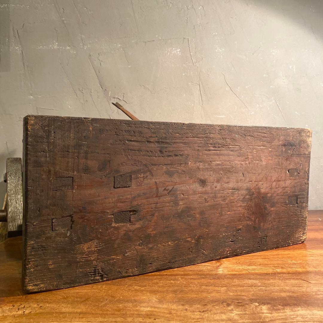 時代物 木製 手動糸巻き機 骨董品 古道具 動作品 アンティーク 古民家