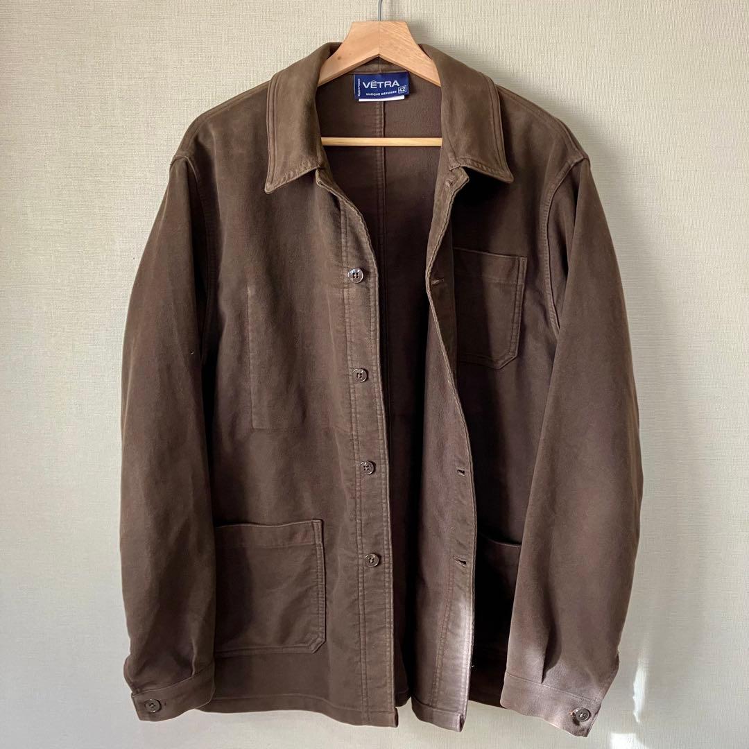 【VETRA（ベトラ） 】モールスキン フレンチワークジャケット 42（XL）