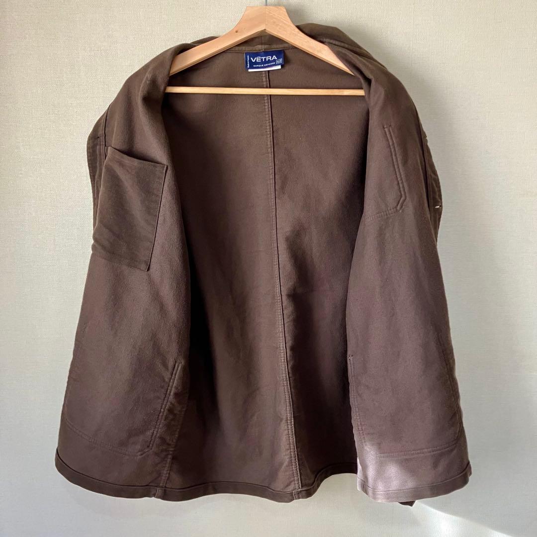 【VETRA（ベトラ） 】モールスキン フレンチワークジャケット 42（XL）