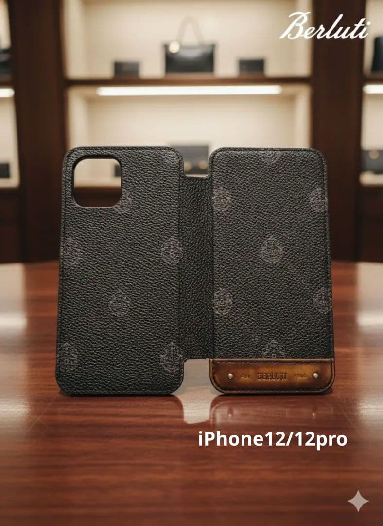 【希少　美品】Berluti iPhone12 / 12 Pro ケース 手帳型