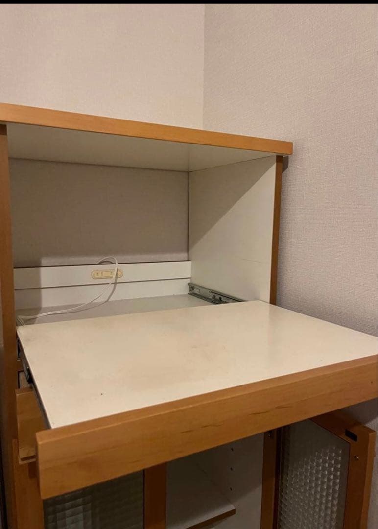ダブルデイ木製レンジボード ガラス扉付きunico好きにも！